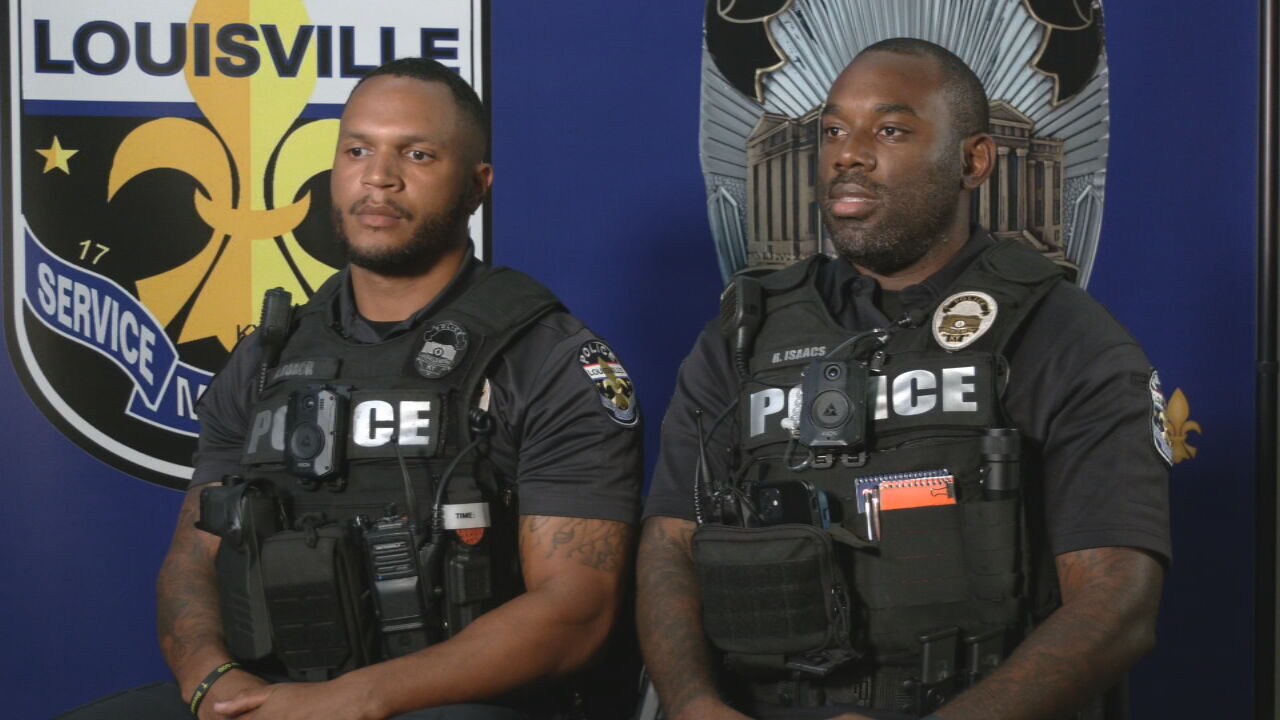 LMPD 2nd Division officers Anthony Roach and Richard Isaacs